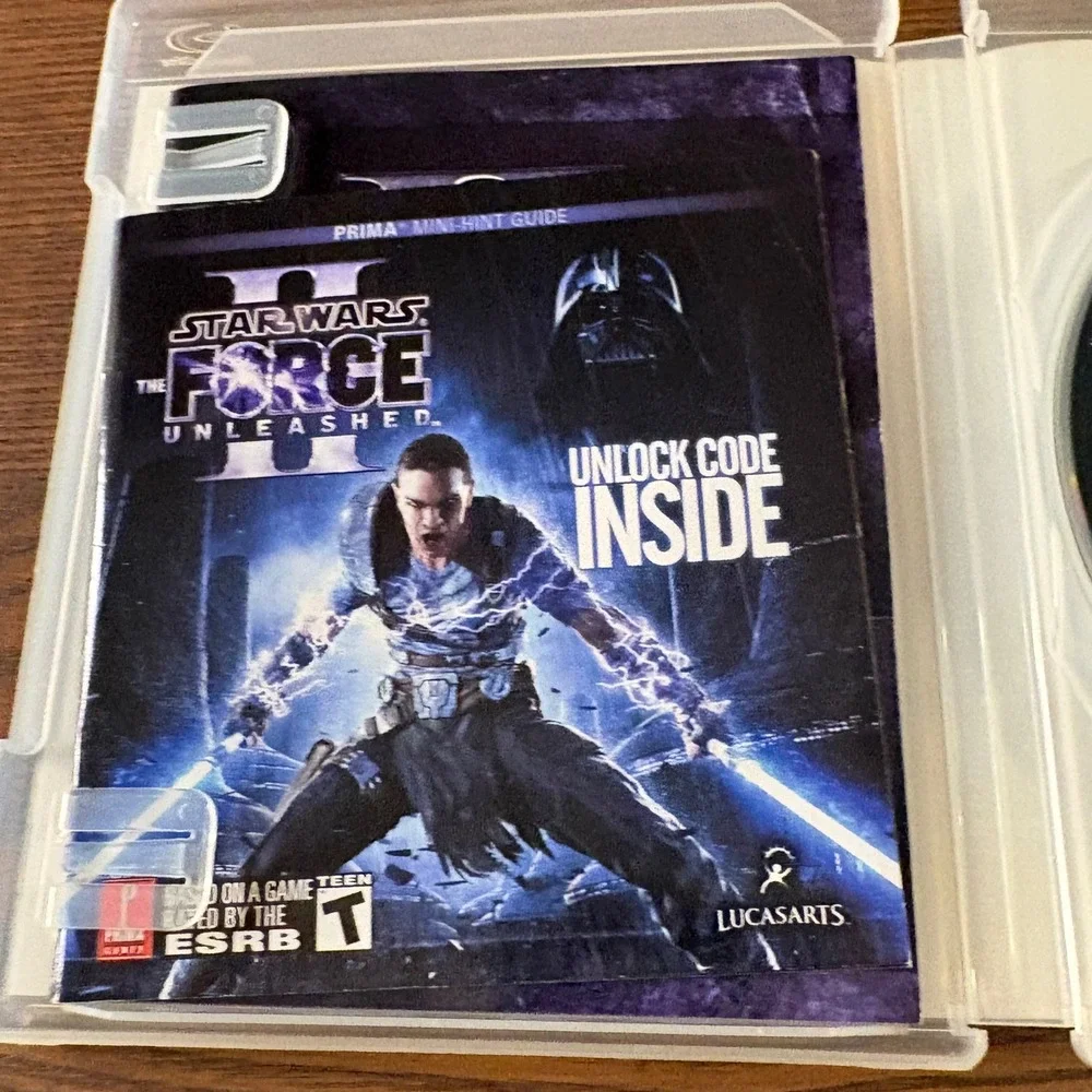 Star Wars The Force Unleashed II PS3 Lot of‎ 2 Games Greatest Hits and Standard